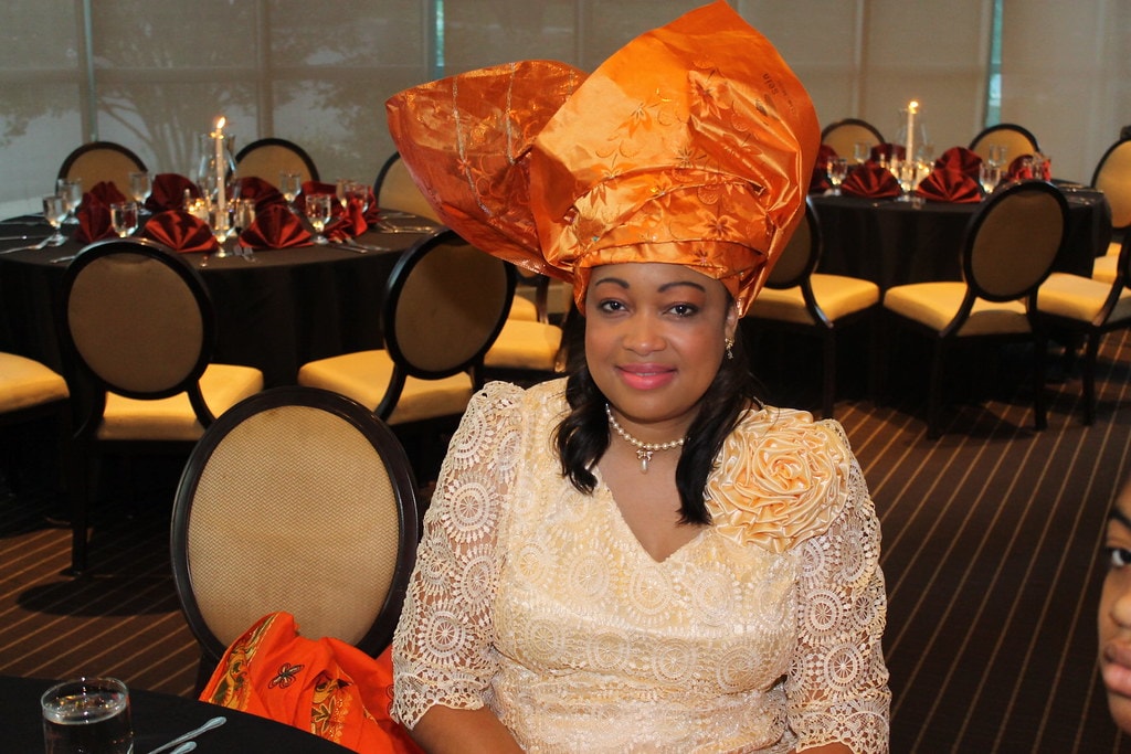 OAIA 2014 event – member in traditional orange attire