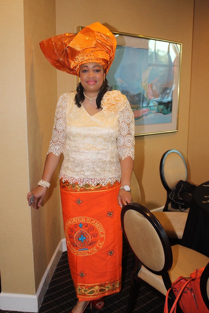 OAIA 2014 event – member in OAIA traditional outfit