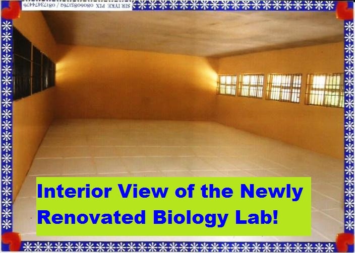 Interior of the newly renovated Biology Lab